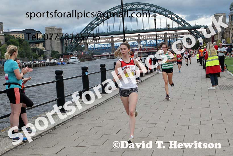 Junior Quayside Road Race, Newcastle/Gateshead, 2021, August 11th. Photo: David T. Hewitson/Sports for All Pics